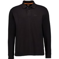 BOSS Orange Herren Polo-Shirt schwarz Baumwoll-Piqué von Boss Orange