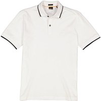 BOSS Orange Herren Polo-Shirt weiß Baumwoll-Piqué von Boss Orange