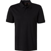 BOSS Orange Herren Polo-Shirt schwarz Baumwoll-Jersey von Boss Orange