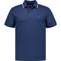 BOSS Orange Herren Polo-Shirt blau Baumwoll-Stretch von Boss Orange