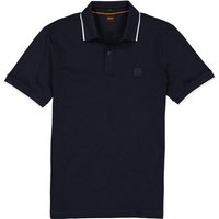 BOSS Orange Herren Polo-Shirt blau Slim Fit von Boss Orange