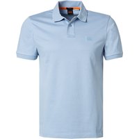BOSS Orange Herren Polo-Shirt blau Slim Fit von Boss Orange