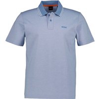 BOSS Orange Herren Polo-Shirt blau meliert BOSS Orange Herren Polo-Shirt blau meliert von Boss Orange