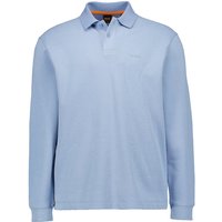 BOSS Orange Herren Polo-Shirt blau Baumwoll-Piqué von Boss Orange