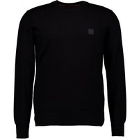 BOSS Orange Herren Pullover schwarz unifarben von Boss Orange