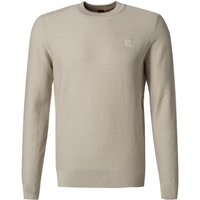 BOSS Orange Herren Pullover beige unifarben von Boss Orange