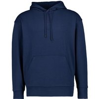 BOSS Orange Herren Hoodie blau Baumwolle unifarben von Boss Orange