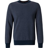 BOSS Orange Herren Pullover blau Gemustert von Boss Orange