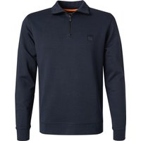 BOSS Orange Herren Sweatshirt blau unifarben von Boss Orange