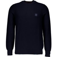 BOSS Orange Herren Pullover blau unifarben von Boss Orange