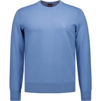 BOSS Orange Herren Pullover blau unifarben von Boss Orange