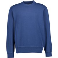 BOSS Orange Herren Sweatshirt blau Baumwolle unifarben von Boss Orange