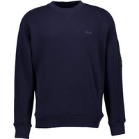 BOSS Orange Herren Pullover blau unifarben von Boss Orange