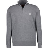 BOSS Orange Herren Pullover grau unifarben von Boss Orange