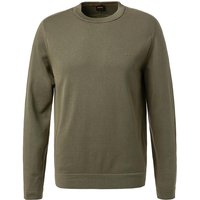 BOSS Orange Herren Pullover grün Baumwolle unifarben von Boss Orange