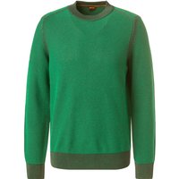 BOSS Orange Herren Pullover grün Baumwolle unifarben von Boss Orange