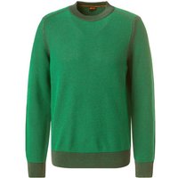 BOSS Orange Herren Pullover grün Baumwolle unifarben von Boss Orange