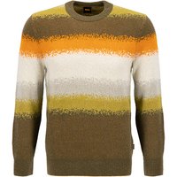 BOSS Orange Herren Pullover grün Wolle gemustert von Boss Orange