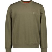 BOSS Orange Herren Sweatshirt grün unifarben von Boss Orange