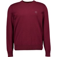 BOSS Orange Herren Pullover rot unifarben von Boss Orange