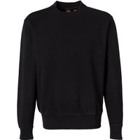BOSS Orange Herren Sweatshirt schwarz unifarben von Boss Orange