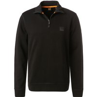 BOSS Orange Herren Sweatshirt schwarz unifarben von Boss Orange