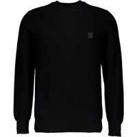 BOSS Orange Herren Pullover schwarz unifarben von Boss Orange