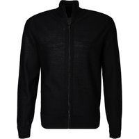 BOSS Orange Herren Pullover schwarz unifarben von Boss Orange