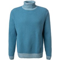 BOSS Orange Herren Rollkragenpullover blau unifarben von Boss Orange