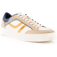 BOSS Orange Herren Sneaker beige Glattleder von Boss Orange