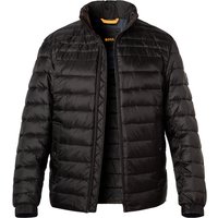 BOSS Orange Herren Steppjacke schwarz Mikrofaser unifarben von Boss Orange