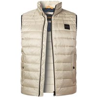 BOSS Orange Herren Steppweste beige Mikrofaser unifarben von Boss Orange