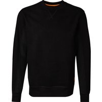 BOSS Orange Herren Sweatshirt schwarz Baumwolle unifarben von Boss Orange