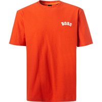 BOSS Orange Herren T-Shirt orange Baumwolle von Boss Orange