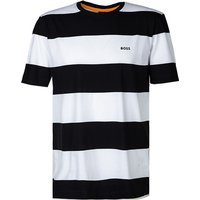 BOSS Orange Herren T-Shirt schwarz Baumwolle von Boss Orange