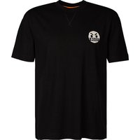 BOSS Orange Herren T-Shirt schwarz Baumwolle von Boss Orange