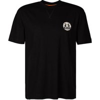 BOSS Orange Herren T-Shirt schwarz Baumwolle von Boss Orange