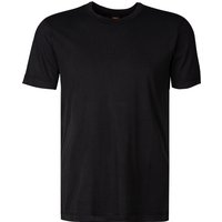 BOSS Orange Herren T-Shirt schwarz Baumwolle von Boss Orange