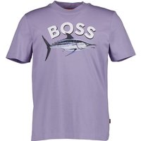 BOSS Orange Herren T-Shirt violett Baumwolle von Boss Orange