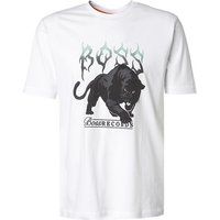 BOSS Orange Herren T-Shirt weiß Baumwolle von Boss Orange