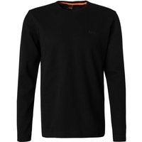 BOSS Orange Herren Longsleeve schwarz Baumwolle von Boss Orange