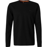 BOSS Orange Herren Longsleeve schwarz Baumwolle von Boss Orange