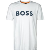 BOSS Orange Herren T-Shirt weiß Baumwolle von Boss Orange