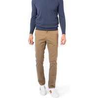 BOSS Orange Herren Hose beige gemustert Slim Fit von Boss Orange