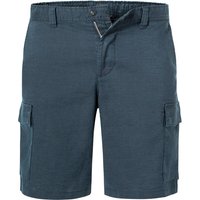 BOSS Orange Herren Cargoshorts blau Leinen meliert von Boss Orange