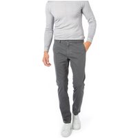 BOSS Orange Herren Hose grau Baumwolle gemustert Slim Fit von Boss Orange