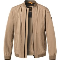 BOSS Orange Herren Blouson braun Mikrofaser unifarben von Boss Orange