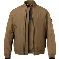 BOSS Orange Herren Blouson grün Mikrofaser unifarben von Boss Orange