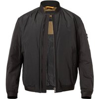 BOSS Orange Herren Blouson schwarz Mikrofaser unifarben von Boss Orange