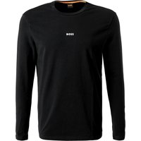 BOSS Orange Herren Longsleeve schwarz Baumwolle von Boss Orange